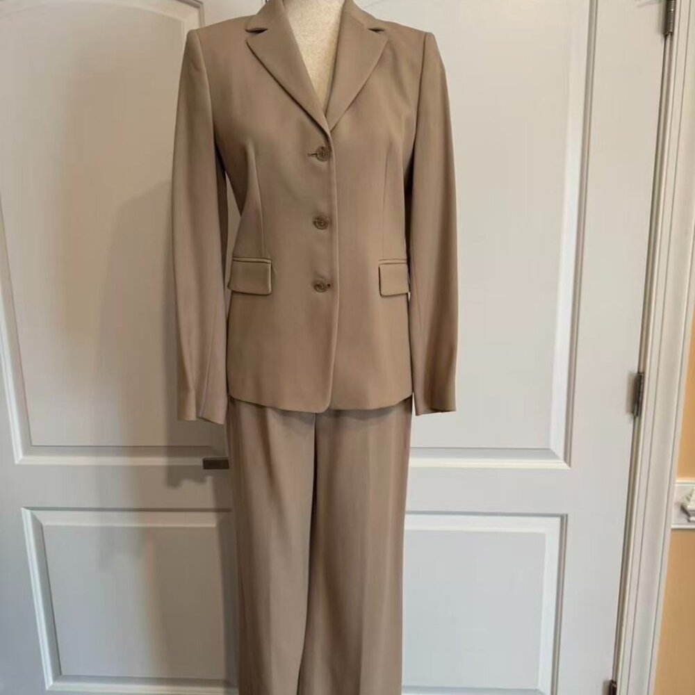 J. Crew NWT Cream Wool 3-Pieces Suiting with Skirt and pants, Sz 2